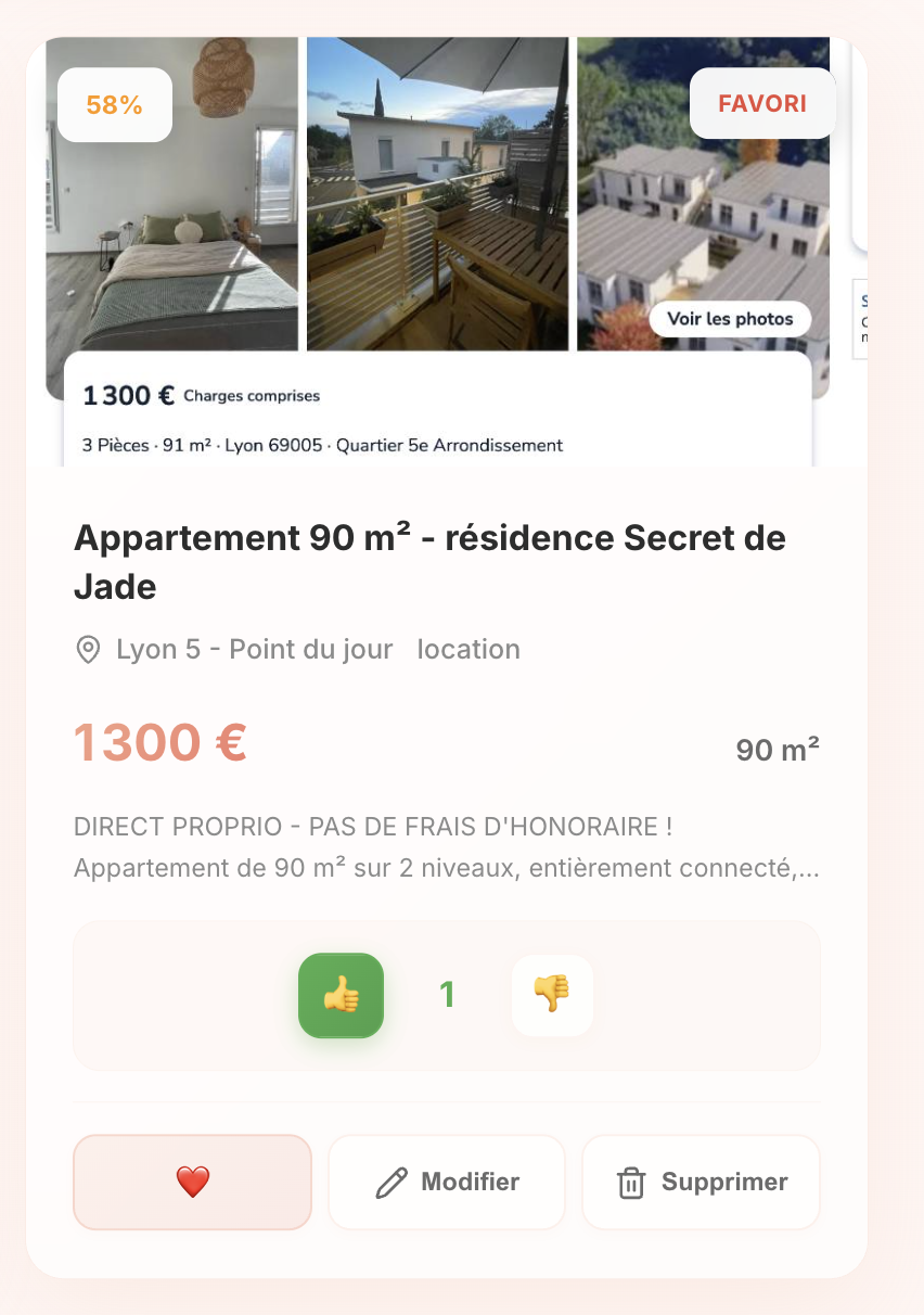 Score de match du bien